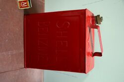 Rare and Early Shell Benzine 2 gallon Running Board Can