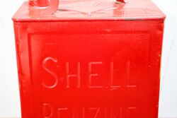 Rare and Early Shell Benzine 2 gallon Running Board Can
