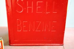 Rare and Early Shell Benzine 2 gallon Running Board Can