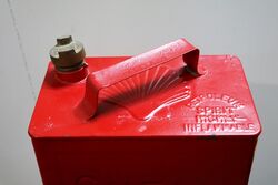 Rare and Early Shell Benzine 2 gallon Running Board Can