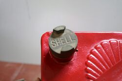Rare and Early Shell Benzine 2 gallon Running Board Can