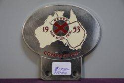 Redex Competitor 1953  6500 Miles Trial Car  Badge 