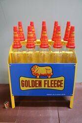 Repro Golden Fleece Ram on Bone10 Bottle Oil Rack.