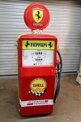 Retro Gilbarco Salesmaker Petrol Pump In SHELLFERARRI  Livery 