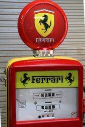 Retro Gilbarco Salesmaker Petrol Pump In SHELLFERARRI  Livery 