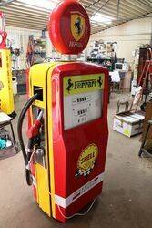 Retro Gilbarco Salesmaker Petrol Pump In SHELLFERARRI  Livery 