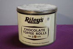 Riley's Chocolate Toffee 7 lbs Tin 