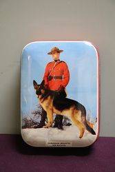 Riley's Toffee Tin "Canadian Mountie On Guard"