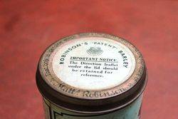 Robinsons Patent Barley Tin