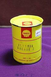 Round Shell Alvania Grease 3  1 LB Tin