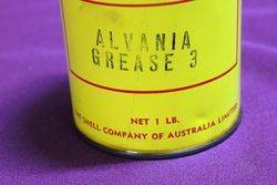 Round Shell Alvania Grease 3  1 LB Tin