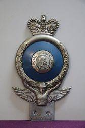 Royal Automobile Club RAC Chrome Plated Badge King Edward  VII 