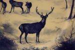 Royal Doulton Deer Scene Plate