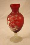 Ruby Mary Gregory Vase
