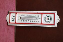 SMALL Classic Midland LP Gas Tin Thermometer. 