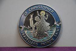 ST Christopher Travelers Car Badge 