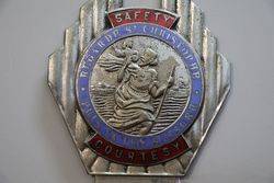 Safety ST Christopher Car Badge 