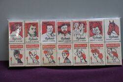 COL. Set Of 14 Vintage Redheads Matchbox 