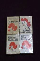 COL. Set Of 4 Redheads Matchbox 