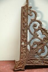 Set of 7 Antique Cast Iron Shelf Brackets