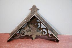 Set of 7 Antique Cast Iron Shelf Brackets