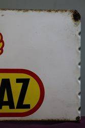 Shell Butagaz Enamel Advertising Sign