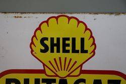 Shell Butagaz Enamel Advertising Sign