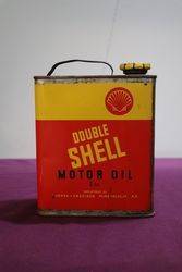 Shell Double Stickman Motor Oil Tin