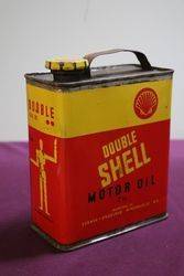 Shell Double Stickman Motor Oil Tin