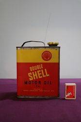 Shell Double Stickman Motor Oil Tin