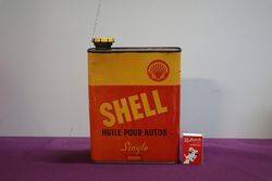 Shell Huile Pour Autos Single Fluide  2 Litres Motor Oil Tin 