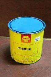 Shell Retinax CD. 5 lb Grease Can.