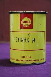 Shell Retinax One lb Grease Tin