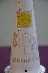 Shell Super Tin Motor Oil Pourer 