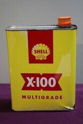 Shell X-100 2 Litres Motor Oil Tin
