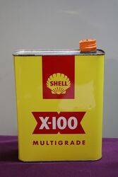 Shell X100 2 Litres Motor Oil Tin