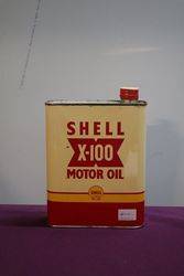 Shell X100 2 Litres Motor Oil Tin 