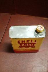 Shell X100 2ltr Oil Tin