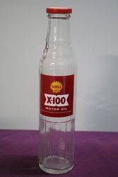 Shell X-100 Motor Oil Bottle 