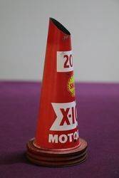 Shell X100 Motor Oil Tin Pourer 