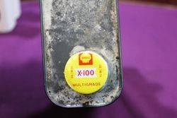 Shell X100 Multigrade Oil Tin