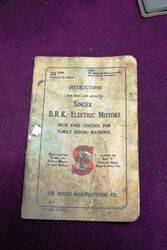 Singer Sewing Machines Instructions Booklet. BRK Electric