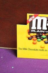 Small MandMs Advertising Card