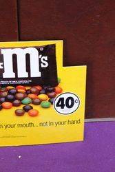 Small MandMs Advertising Card