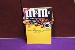 Small M&Ms Advertising Card