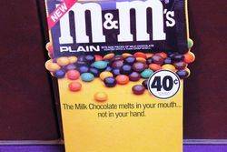 Small MandMs Advertising Card