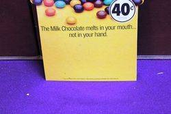 Small MandMs Advertising Card