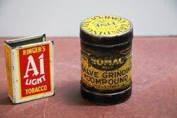 Small ROMAC Valve Grinding Compound Tin.