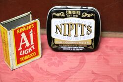 Small Simpkins Nipits Liquorice Throat Pellets Tin.