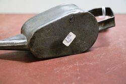 Small Vintage Boat Shape Button Pump Oiler